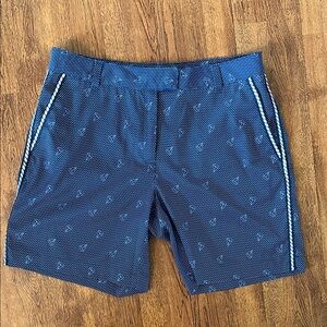 Lady Hagen Navy sailboat/Patterned golf shorts size 6